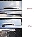 Hyorabyn Car Accessories for Ford Explorer 2020 2021 2022 2023 Rear Wiper Strip Molding Cover Trims ABS 3pcs Chrome