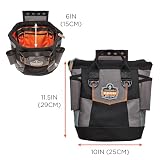 Ergodyne Arsenal 5517 Premium Topped Tool Pouch z zamkiem błyskawicznym, jeden rozmiar, czarny