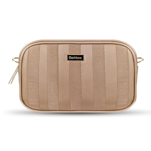 OUCHLOVE Women's Crossbody Bag,Leather Shoulder Purse with Adjustable Strap,Trendy Ladies