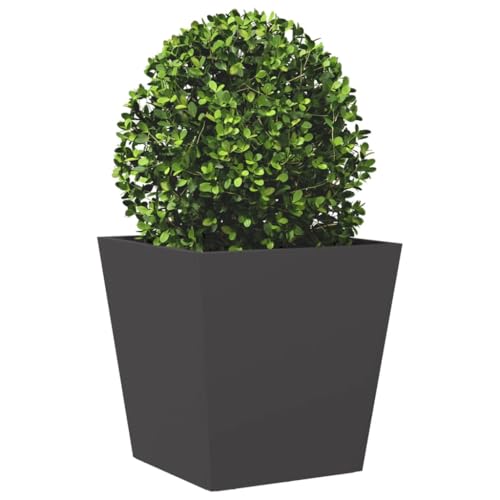 Pots de fleurs carrés surélevés en métal robuste anti-rouille - 5