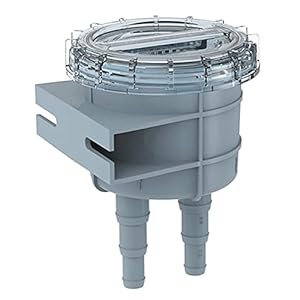 Ocobetom Zeezeef waterpomp zeeffilter marine boot waterinlaat ruwe koeling waterinlaat inline zeef plastic voor zeewater marine boot accessoires 1/2 inch 5/8 inch 3/4 inch slang