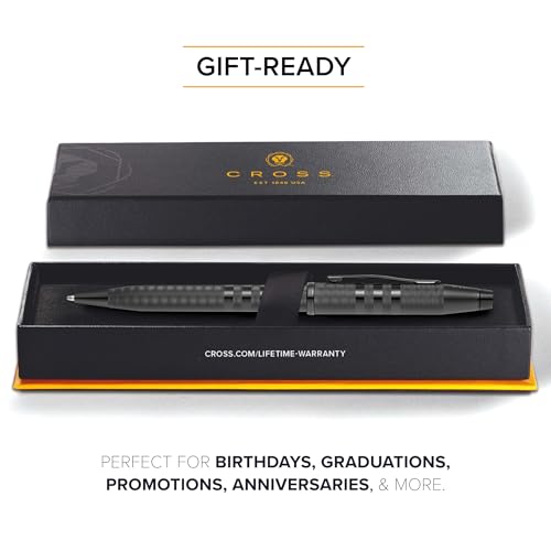 Image of Cross Century II Midnight Black with Polished Midnight Black PVD Appointments Refillable Ballpoint Pen - Medium Point, Black Ink, Presented in a Luxury Gift Box