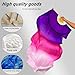 TRIMODI 1 Pair(Left+Right) Women Hand Made Real Silk Belly Dance Fan Veils, Giadient Color Length 180cm Width 90cm (Purple Rose Pink)