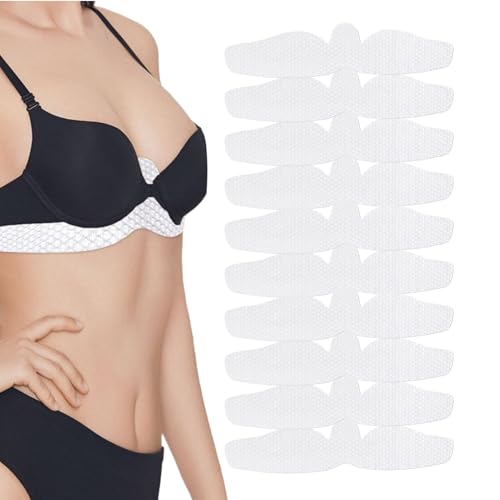 Schützt vor Schweiß – 10 Stück BH-Pads, schweißabweisend, waschbare und wiederverwendbare Einsätze, feuchtigkeitsabsorbierend, für Damen, warmes Wetter