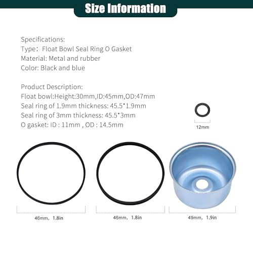 Oxcano OXBG6611 Float Bowl Seal Ring O Gasket Compatible thumb #1