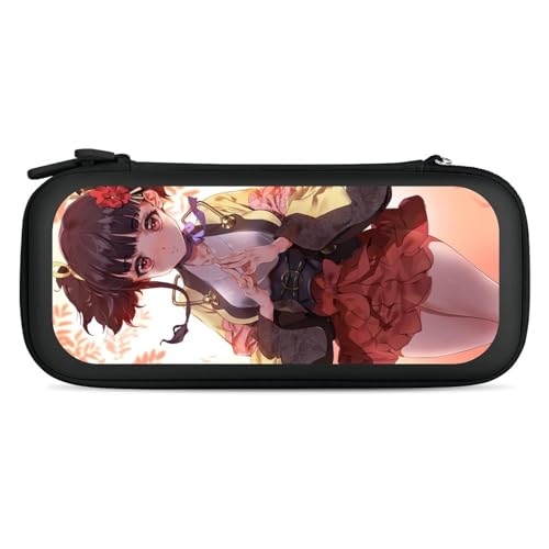 Nintendo Switch対応 UUki ハードケース 甲鉄城のカバネリ 無名 Switch / Switch有機elモデル対応 衝撃吸収 防汚防水 全面保護 薄型 大容量 キャリングケース ゲームカード 15枚収納 Black-style