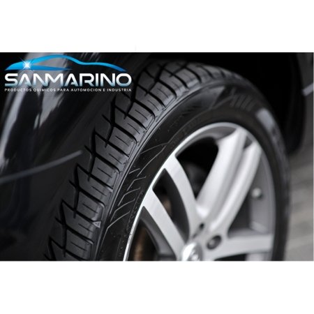 LIMPIARCOCHE.COM SANMARINO ABRILLANTADOR DE NEUMÁTICOS, PLÁSTICOS Y Gomas Alta CONSISTENCIA 12 L.