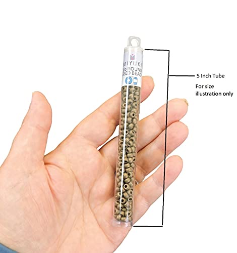 Matte Picasso Chartreuse Miyuki 6/0 Seed Bead 20 Gram #TOP5