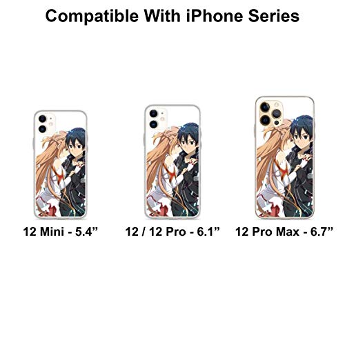 Sword Art Asuna And Kirito Phone Case Compatible With Iphone 12 11 X Xs Xr 8 7 6 6S Plus Pro Max Samsung Galaxy Note S9 S10 S20 Ultra Plus #TOP1