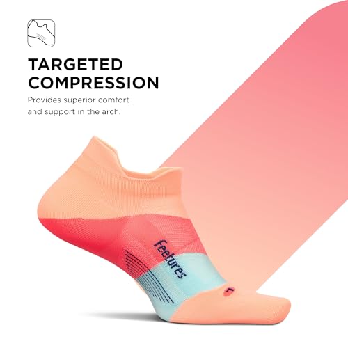 Image of Feetures Elite Light Cushion Mini Crew Sock - Sport Sock with Targeted Compression