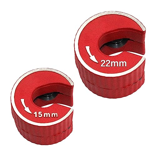 Pipe Cutter Set, 15mm & 22mm for Copper & Plastic