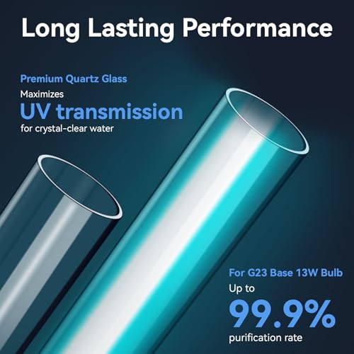 Bombilla UV 13W G23 reemplazo 2 piezas para filtros de estanque miniatura 5