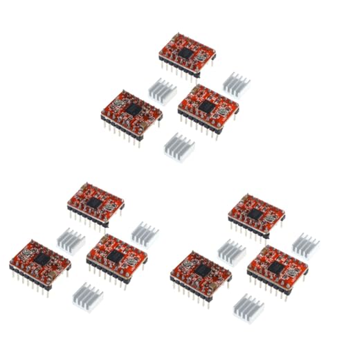 SOLUSTRE 9pcs Pololu Stepper Motor Driver Module Stepstick Stepper Heat Sink Included Full Step Driver for Printer