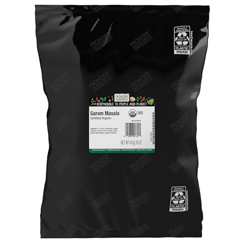 Frontier Co-op Garam Masala, 1lb Bulk Bag - Traditional Indian Spice Blend with Cardamom, Cinnamon, Cloves, and Cumin