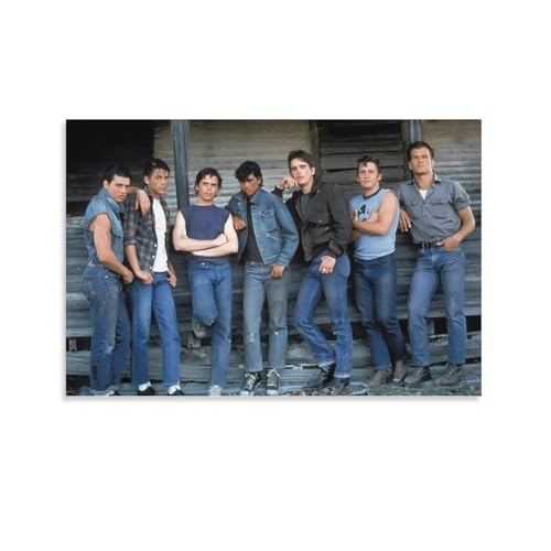 The Outsiders Movie Teen 80s Johnny Cade Steve Randle Sodapop Curtis Poster Decorative Painting Canvas Wall Art Living Room Posters Bedroom Painting Canvas Art Poster And Wall Art Picture Print Modern