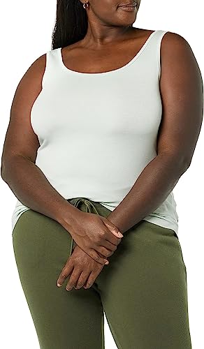 Image of SHAPERX Women's Regular Fit Sleeveless Cotton Camisole Slip Spaghetti Pack of 1 Plus Size