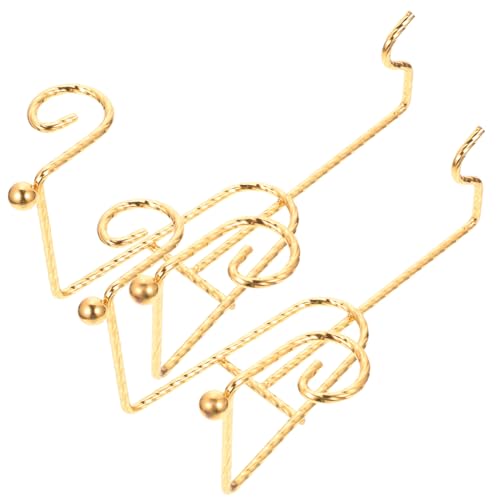 IWOWHERO 2Pcs Metal Plate Display Rack Elegant Cup Stand for Decorative Plates Dishes Picture Frames Sturdy Holder for Desktop Organization for Home Office