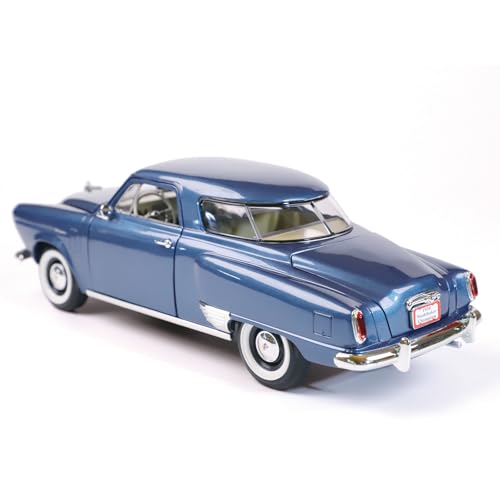 Modelo Diecast Carro Retro Studebaker 1:18 Azul miniatura 2