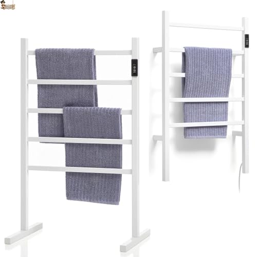 BricoLoco.com Toallero eléctrico de pie o Pared para baño. Secador de Toallas y Ropa General. para...