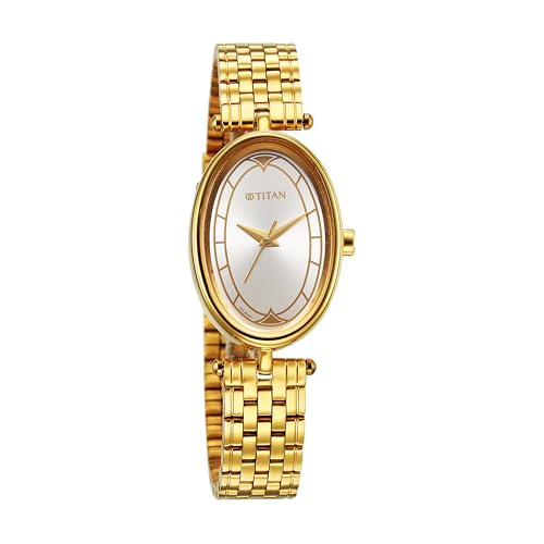 Image of Titan Karishma Workwear Silver White Dial Stainless Steel Watch for Women