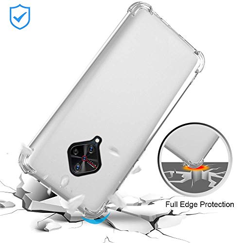 Image of COVERBLACK Transparent Rubber Back Cover for Redmi 9 - M2006C3MII - Transparent
