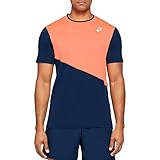 Country of origin:Spain Asics 2041A088 801 Camiseta Club M SS para Hombre, Flash Coral/Peacoat, Talla S