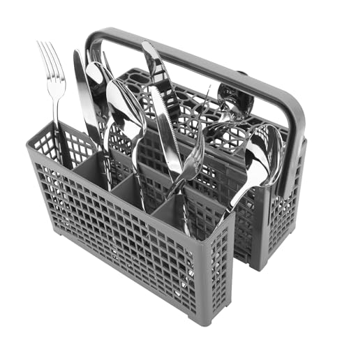UTOCLEC Universal Besteckkorb für Spülmaschine, Abnehmbarer Rundgriff, Besteckkorb Geschirrspüler Zubehör, 23x(8.5+4.5) cm