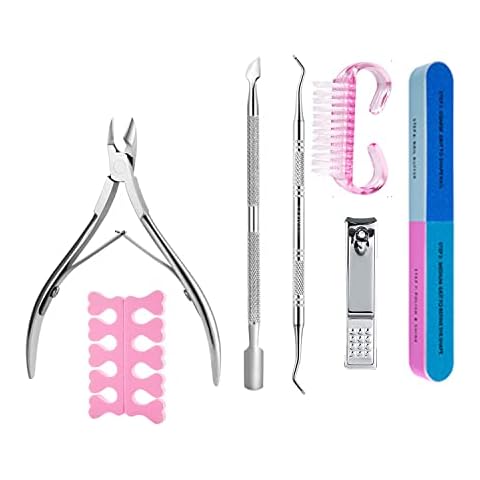 Alicates para Cutículas de Acero Inoxidable de 7 piezas Hzutloer Cover