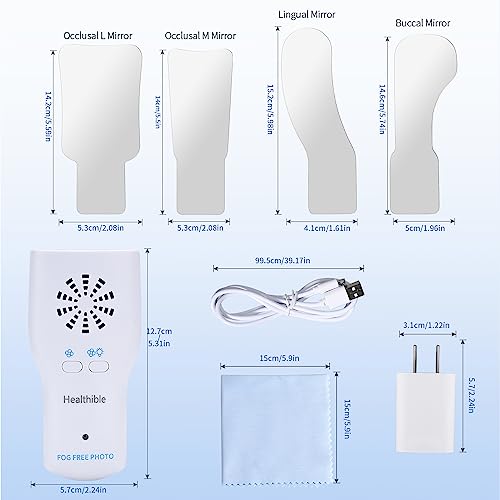Healthible Dental Photography Mirrors Anti Fog, Pofessional Dental Mirror For Teeth Fog Free With Fan And Led, Dental Mirror With Light For Inside Mouth #TOP4