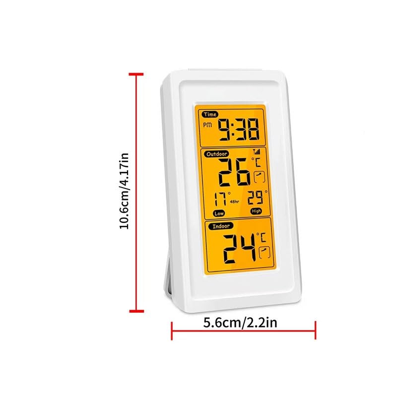 Wireless Thermometer with Temperature Humidity Display for Home Use Featuring High Accuracy
