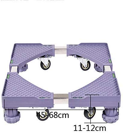 Ruedas de lavadora, soporte universal para refrigerador con base antideslizante, base a prueba de golpes para un fácil movimiento y estabilidad