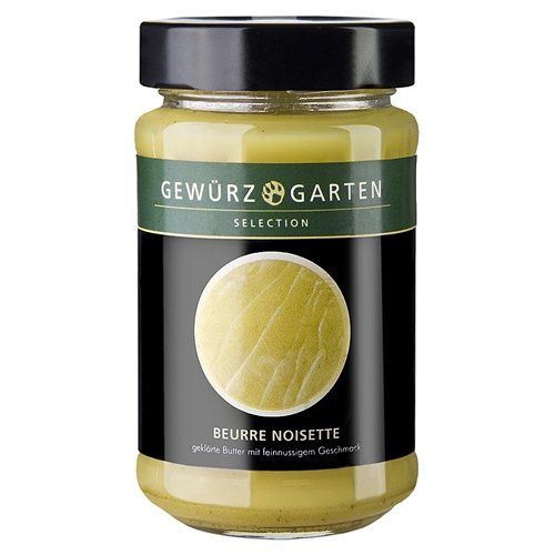 Gewürzgarten Beurre Noisette, geklärte Butter, nussiger Geschmack, Glas, 190g