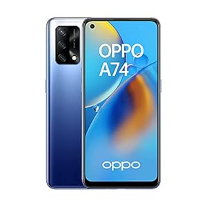 OPPO A74 4G – Smartphone 4G Débloqué, 6 Go RAM + 128 Go Extensible, Écran AMOLED FHD+ 6,43”, Snapdragon 662, Caméra Triple Capteur Photo 48 MP, Charge Rapide 33W, Batterie 5000 mAh, Bleu [version FR]