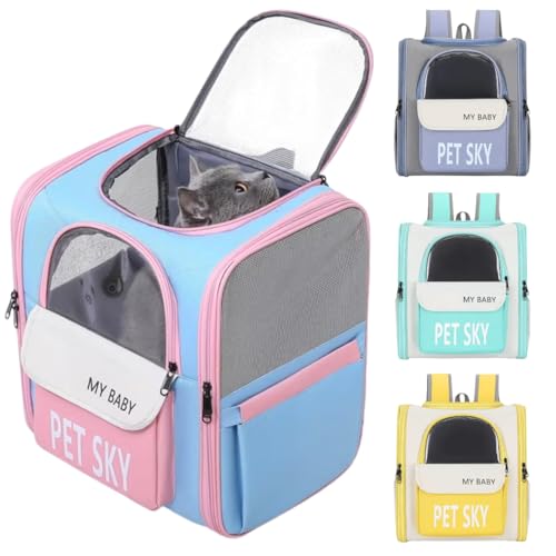 Mochila Bolsa Transporte Pet Viagem Cães Gatos Mala Avião (azul)
