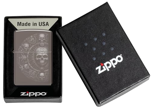 Encendedor Zippo Skull Mandala Black Ice miniatura 6