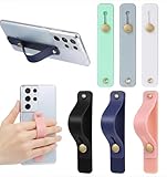 Silicone Phone Strap, 6 Pcs Universal Phone Grip Strap, 4-Inch Phones Case Grip for Most Smartphones (6 Colors)
