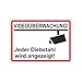 Druckecke Aufkleber, VIDEOÜBERWACHT Jeder Diebstahl wird angezeigt 15 x 11cm die Ecke günstig Kaufen-Druckecke Aufkleber, VIDEOÜBERWACHT Jeder Diebstahl wird angezeigt 15 x 11cm