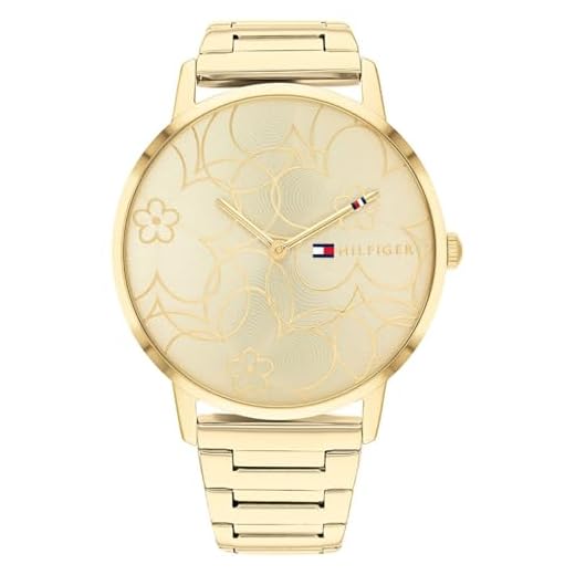 Tommy Hilfiger Reloj Analógico de Cuarzo para mujer con Correa en Acero Inoxidable dorado - 1782366
