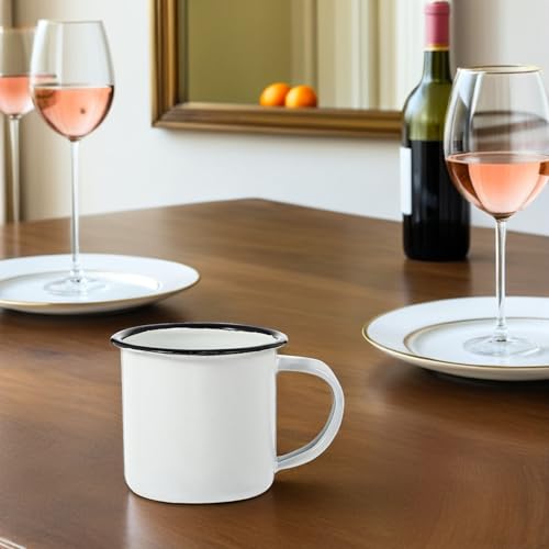 Tasses à eau en émail incassables et légères pour thé et café de randonnée - 5