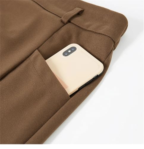 Women Plus Size Woolen Skirt High Waist A Line with Belt Korean Skirts3