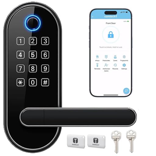 TRENDING Fingerprint Smart Lock with Handle & Keypad DIY Install, Keyless Entry & RFID Card – Keyless Entry Digital Door Lock with Mobile App, Auto Lock, Anti-Theft Security for Home, Office-image-28