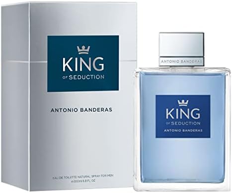 Antonio Banderas Perfumes - King of Seduction - Eau de Toilette Spray for Men, Masculine, Intense and Energetic Fragrance with Bergamot and Apple - 200 ml