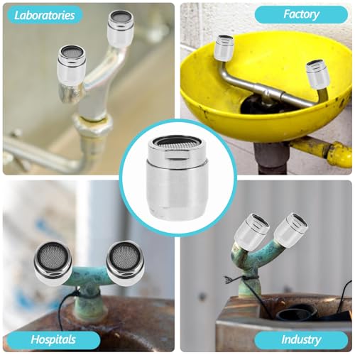 Image of iplusmile Eye Wash Nozzle with Filter for Emergency Eye Wash Station Industrial Safety Rinse Nozzle for Laboratory and Factory Use