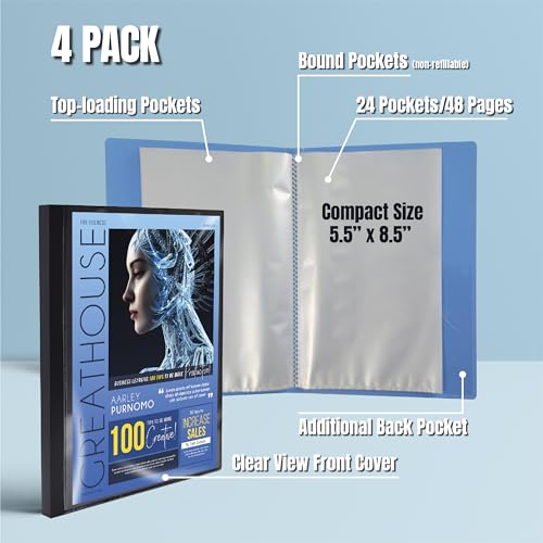 Petits carnets en polyéthylène avec pochettes transparentes et vue avant - 4