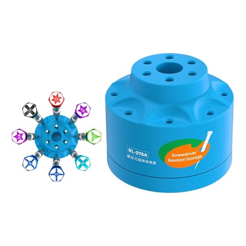 Screwdriver Holder - 360 Rotating Tool Box | Screwdriver Desktop Stand Organizer, Space Saving Tool Holder for Tweezers, Pastillas de chips, Garaje y Estación de Reparación