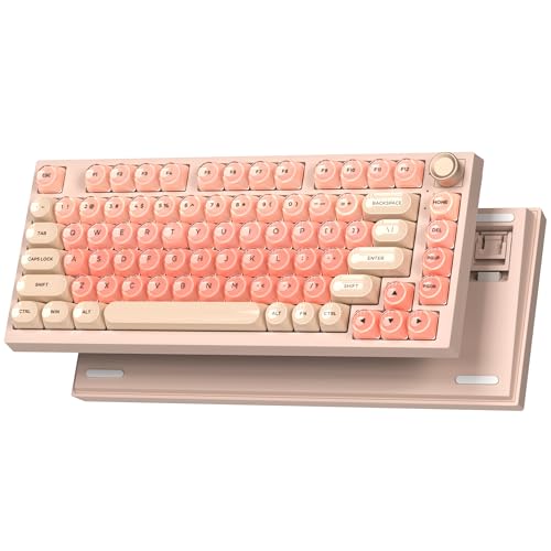 Clavier mécanique rose WK75 résistant pour éviter la fatigue des doigts en jeu