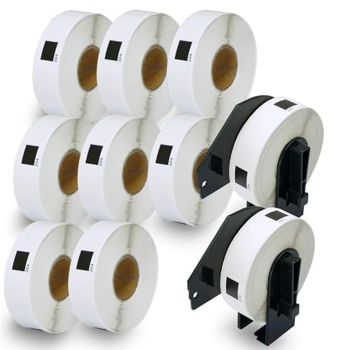 Étiquettes DK-11204 pour organiser le bureau à la maison avec rouleaux et supports QL-720NW