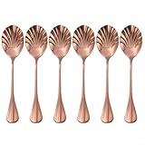 Elegante design a conchiglia: caratterizzato da una sofisticata forma a conchiglia, questo cucchiaio in acciaio inossidabile aggiunge un tocco di stile a qualsiasi pasto, perfetto per tutte le occasioni di pranzo.