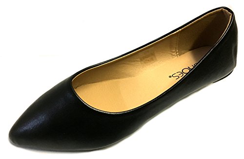 Image of Shoes 18 Womens Faux Suede Rhinestone Ballerina Ballet Flats Shoes