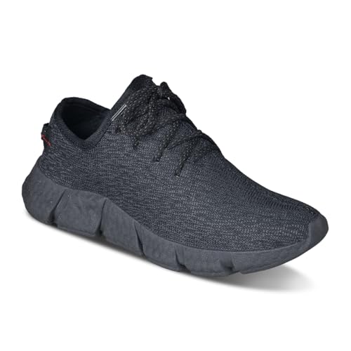 Tênis Masculino Prospect Ultra Super Leve Confortável Corrida Caminhada Academia (Preto/Preto, BR, A